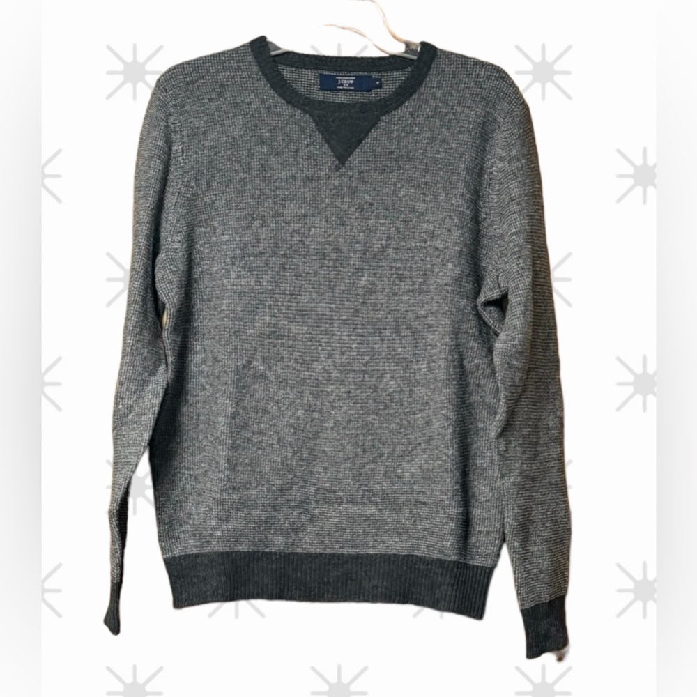 Like new! J Crew Mens Crew Neck Pullover Long Sleeves Sweater Wool